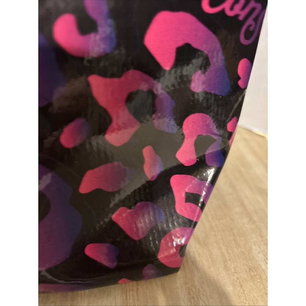 Consuela Pebbles Tote Bag Vinyl Pink Purple Animal Print - Picture 7 of 16